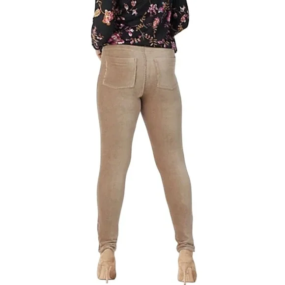 Susan Graver Regular Knit Corduroy Straight Leg Pull-On Pants BLACK SIZE S NWOT - Picture 2 of 9